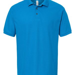 Alternative view of M&O Ring-Spun Pique Polo