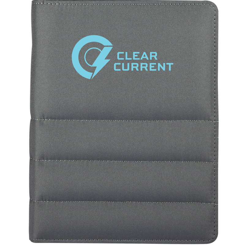 Puffer Zippered Padfolio with FSCr Recycled Paper