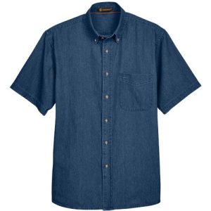 Alternative view of Harriton Men's Denim Shirt
