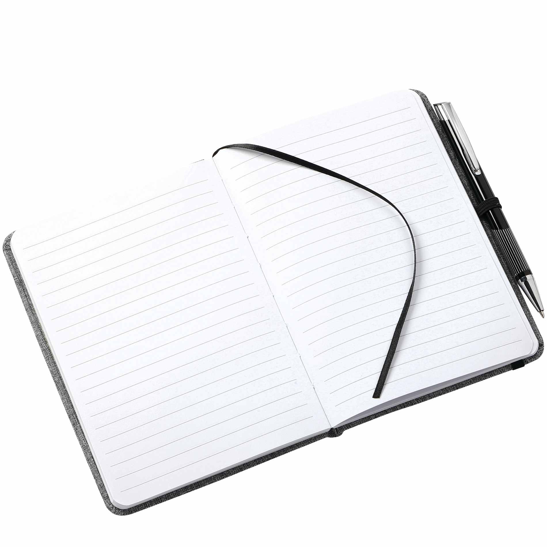5" x 7" FSC® Mix Heathered Bound Notebook - Image 7