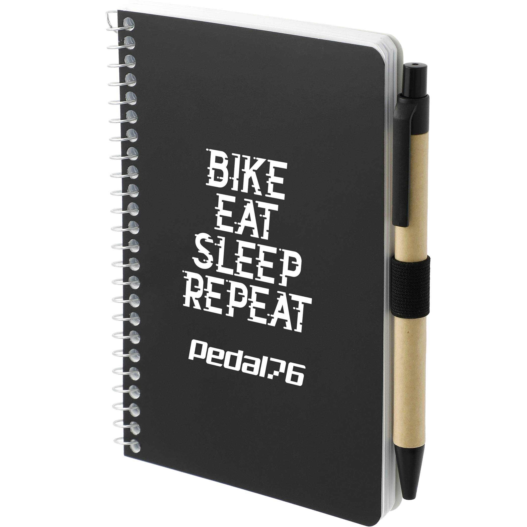 4" x 6" FSC® Mix Pocket Spiral Notebook with Pen - Image 6