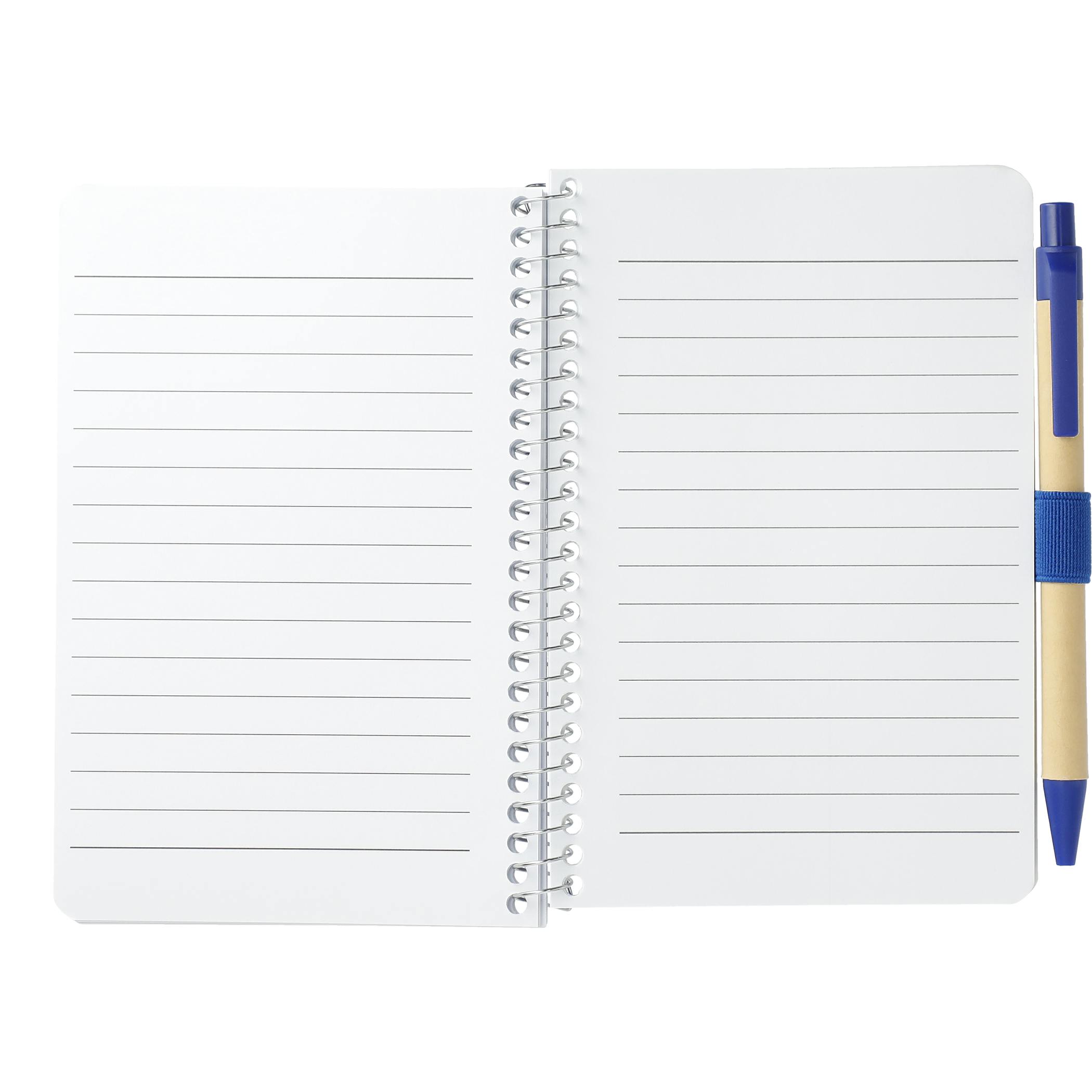 4" x 6" FSC® Mix Pocket Spiral Notebook with Pen - Image 10