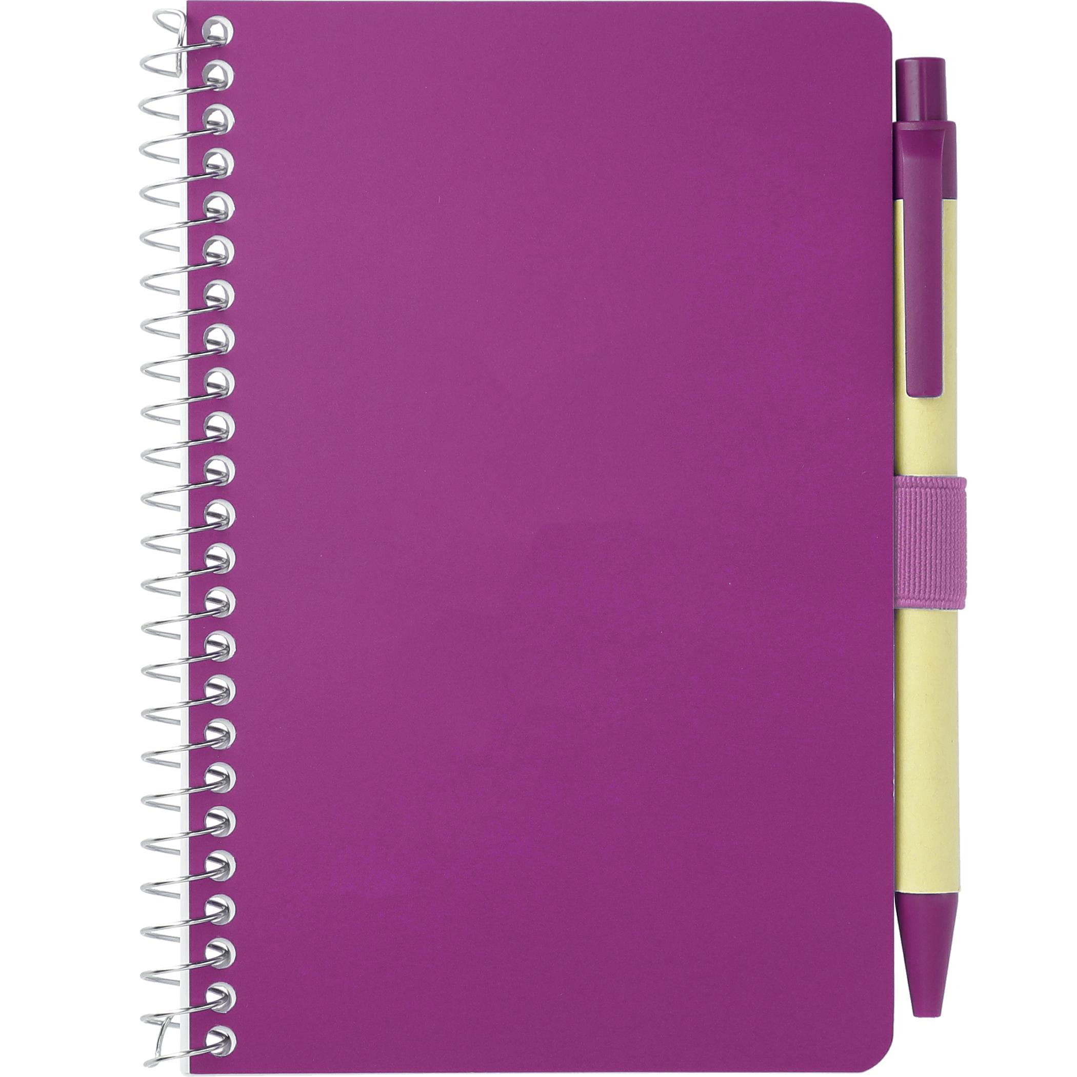4" x 6" FSC® Mix Pocket Spiral Notebook with Pen - Image 25