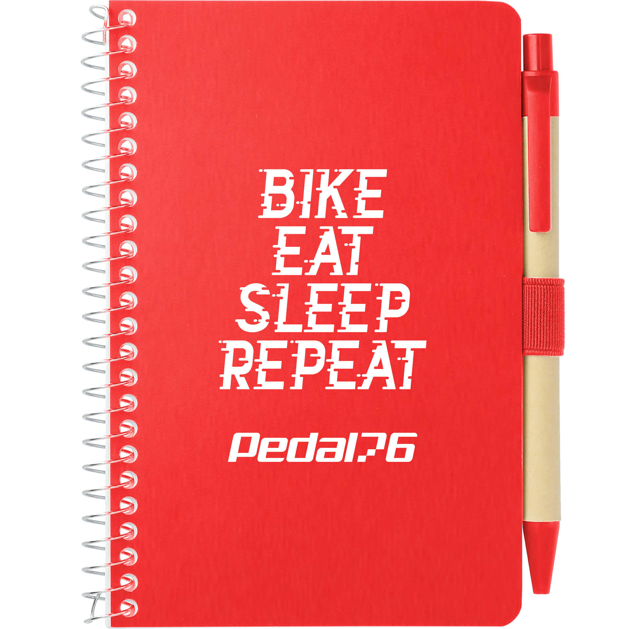 4" x 6" FSC® Mix Pocket Spiral Notebook with Pen - Image 28