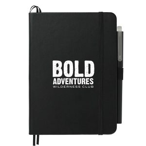 5" x 7" Bulleting Bound Notebook w Pen